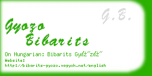 gyozo bibarits business card